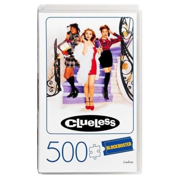 Clueless Movie Blockbuster 500pc Puzzle In Plastic VHS Case - Picture 1 of 6